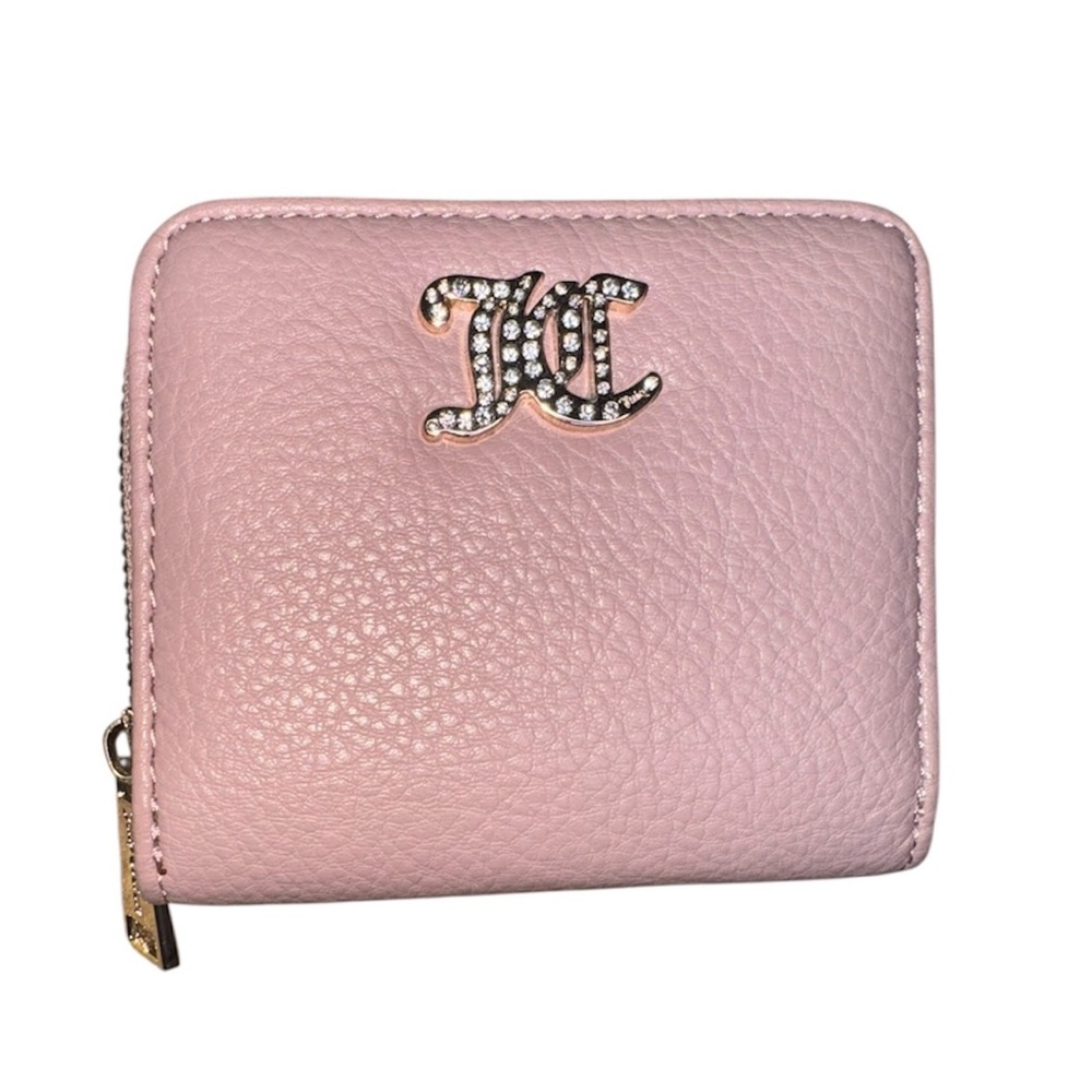 Juicy Couture Blush Pink Zippy Wallet with Gold Hardware NWOT